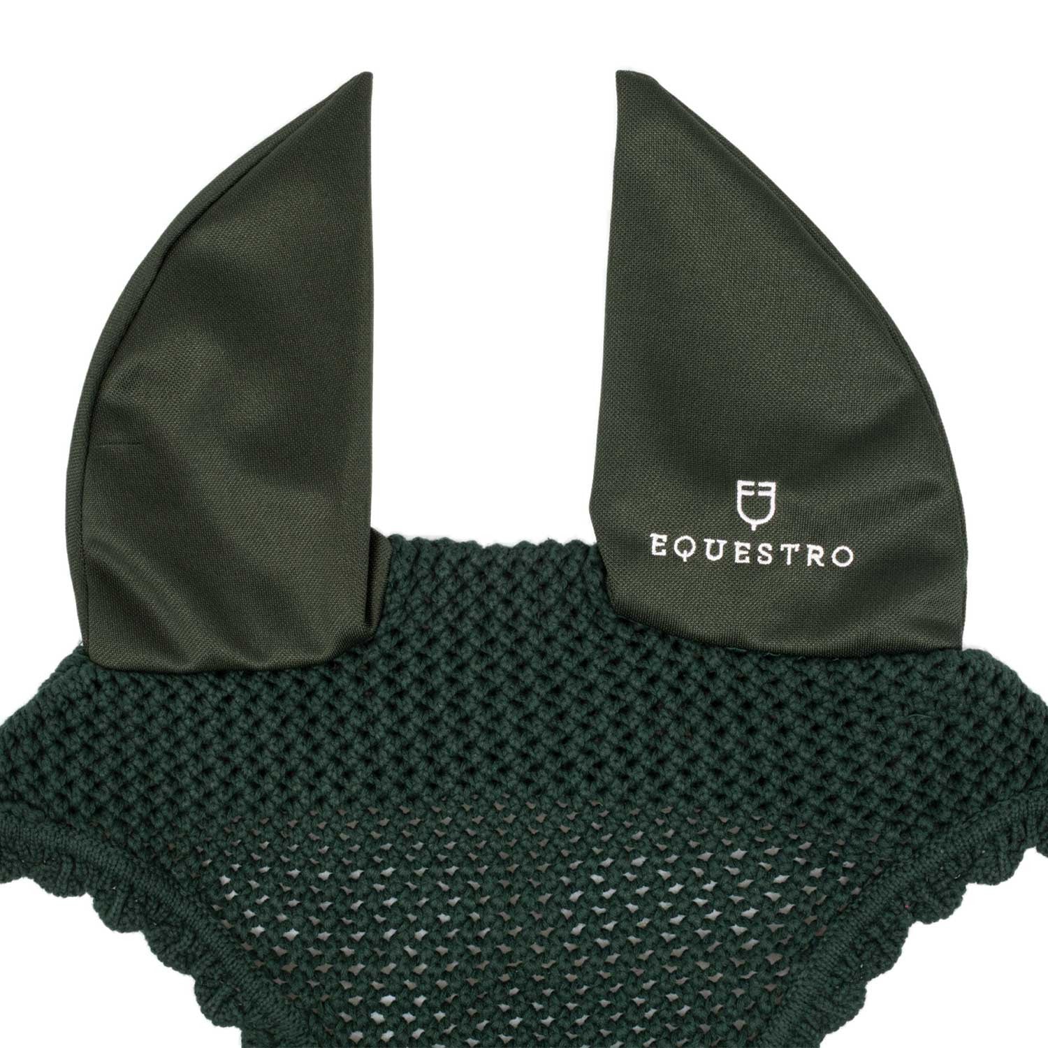 Gorro de punto con orejas elásticas Equestro - Verde