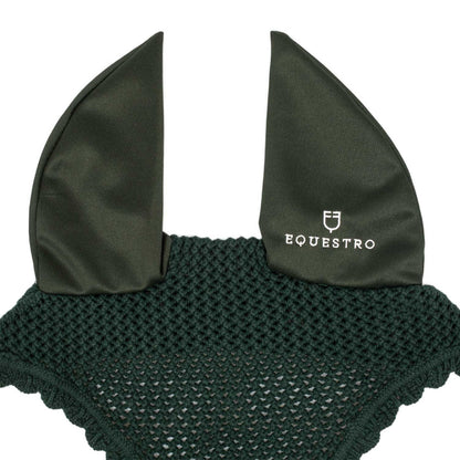 Gorro de punto con orejas elásticas Equestro - Verde
