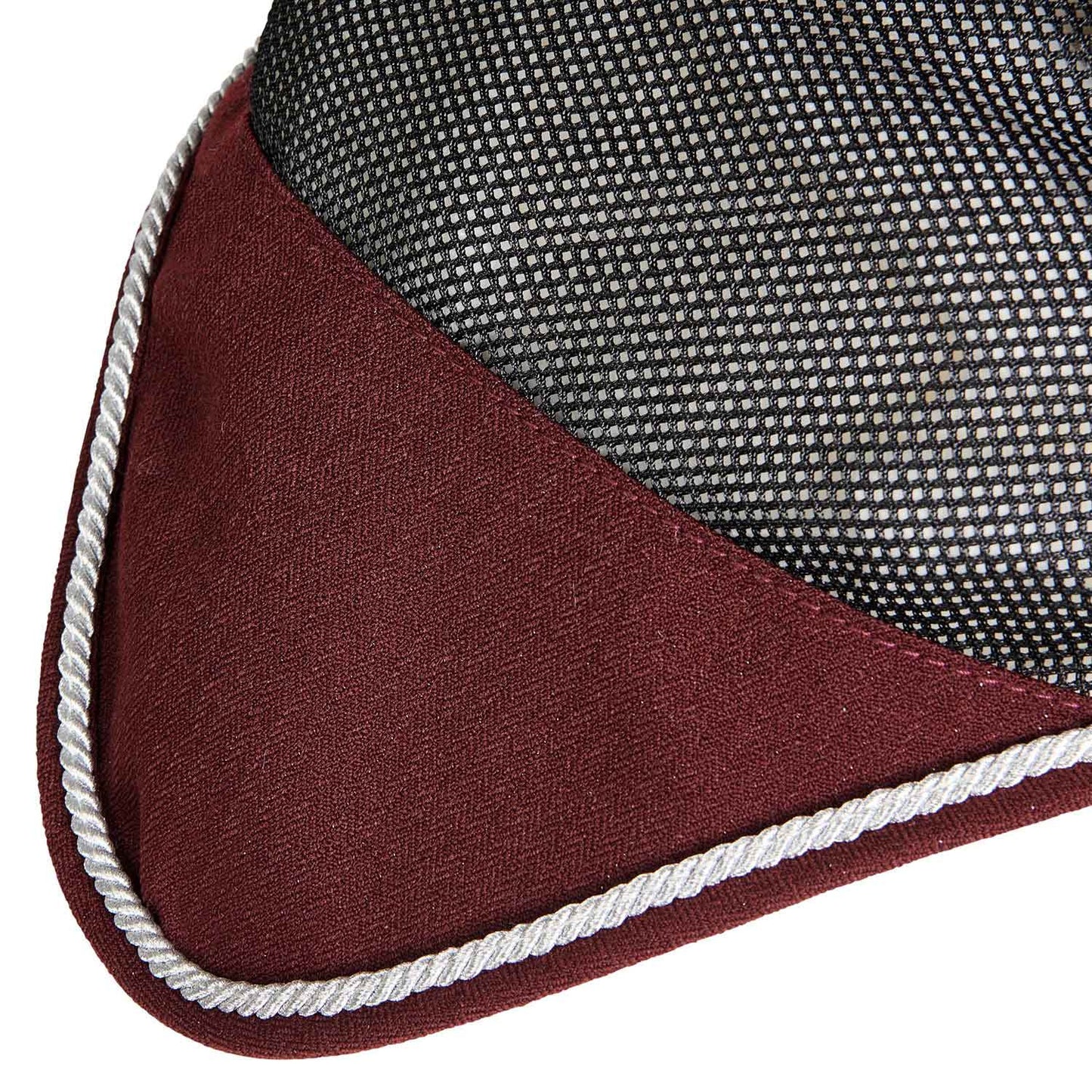 Gorro para caballo de algodón y tejido de malla perforada Equestro - Burdeos
