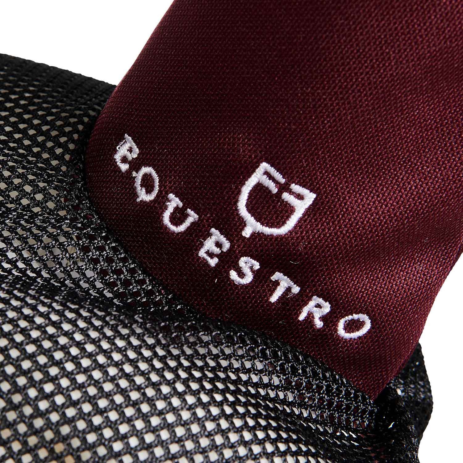 Gorro para caballo de algodón y tejido de malla perforada Equestro - Burdeos