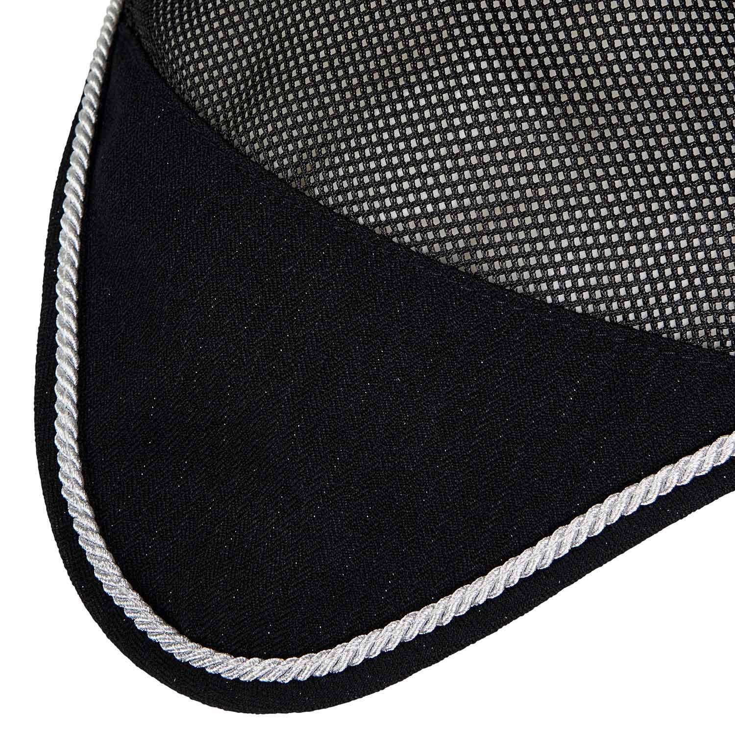 Gorro para caballo de algodón y tejido de malla perforada Equestro - Negro