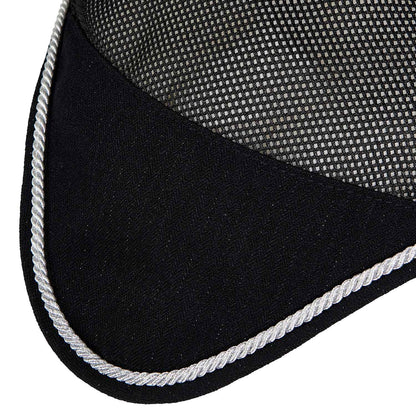 Gorro para caballo de algodón y tejido de malla perforada Equestro - Negro