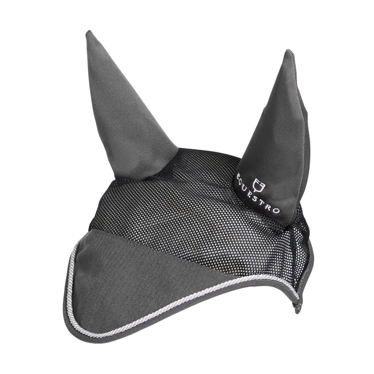 Gorro para caballo de algodón y tejido de malla perforada Equestro - Gris
