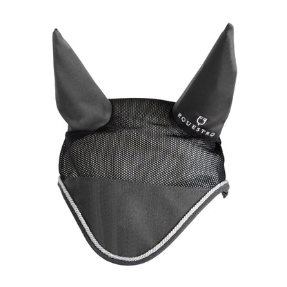 Gorro para caballo de algodón y tejido de malla perforada Equestro - Gris