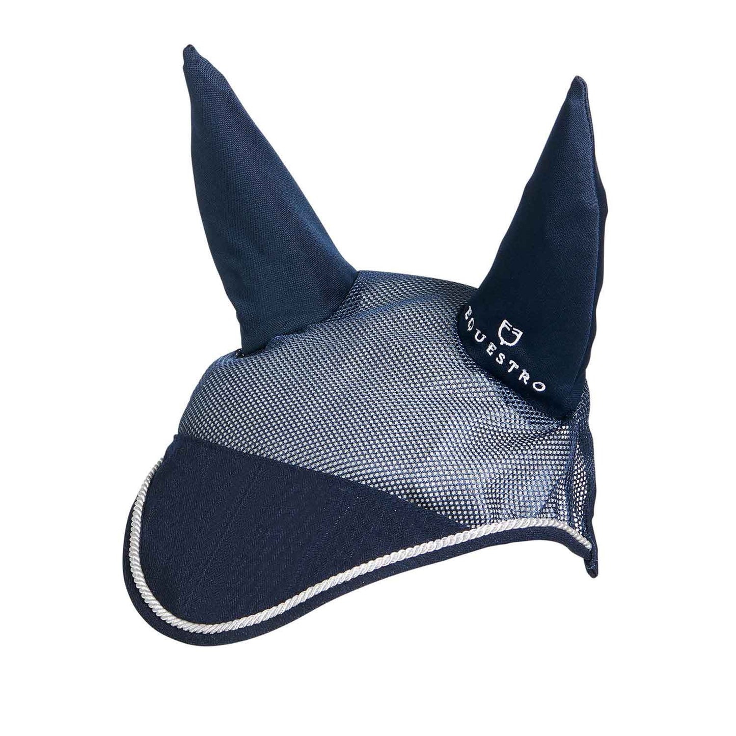 Gorro para caballo de algodón y tejido de malla perforada Equestro - Azul marino