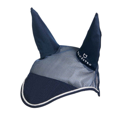 Gorro para caballo de algodón y tejido de malla perforada Equestro - Azul marino