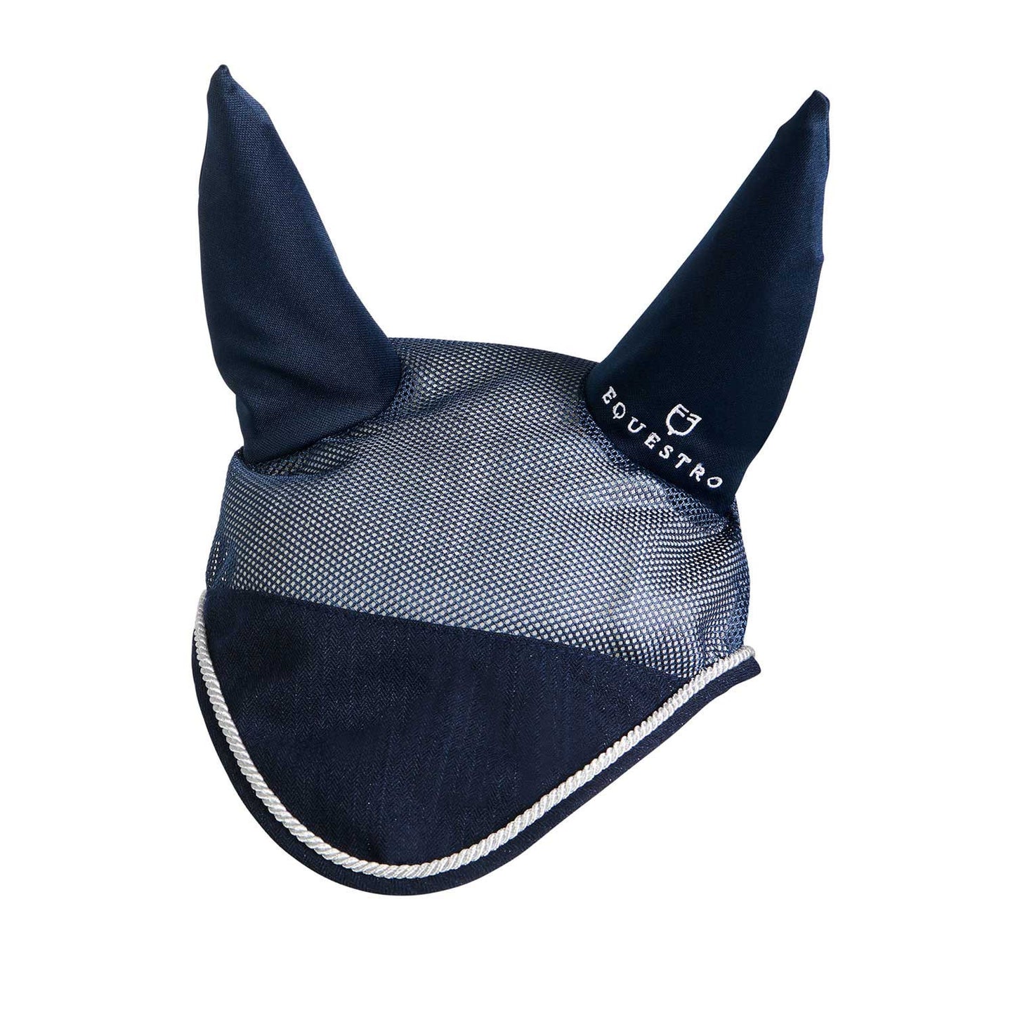 Gorro para caballo de algodón y tejido de malla perforada Equestro - Azul marino