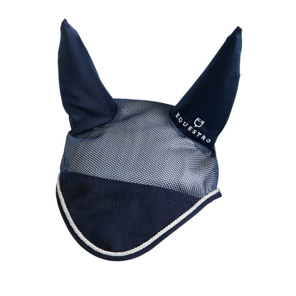 Gorro para caballo de algodón y tejido de malla perforada Equestro - Azul marino