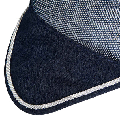 Gorro para caballo de algodón y tejido de malla perforada Equestro - Azul marino