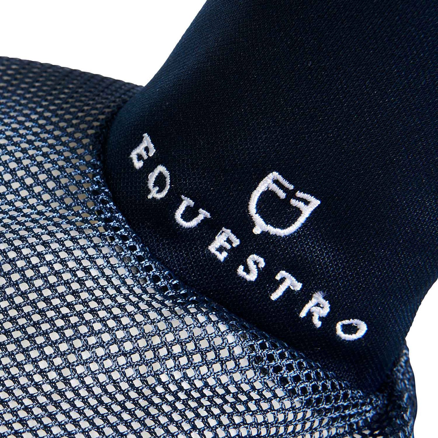 Gorro para caballo de algodón y tejido de malla perforada Equestro - Azul marino