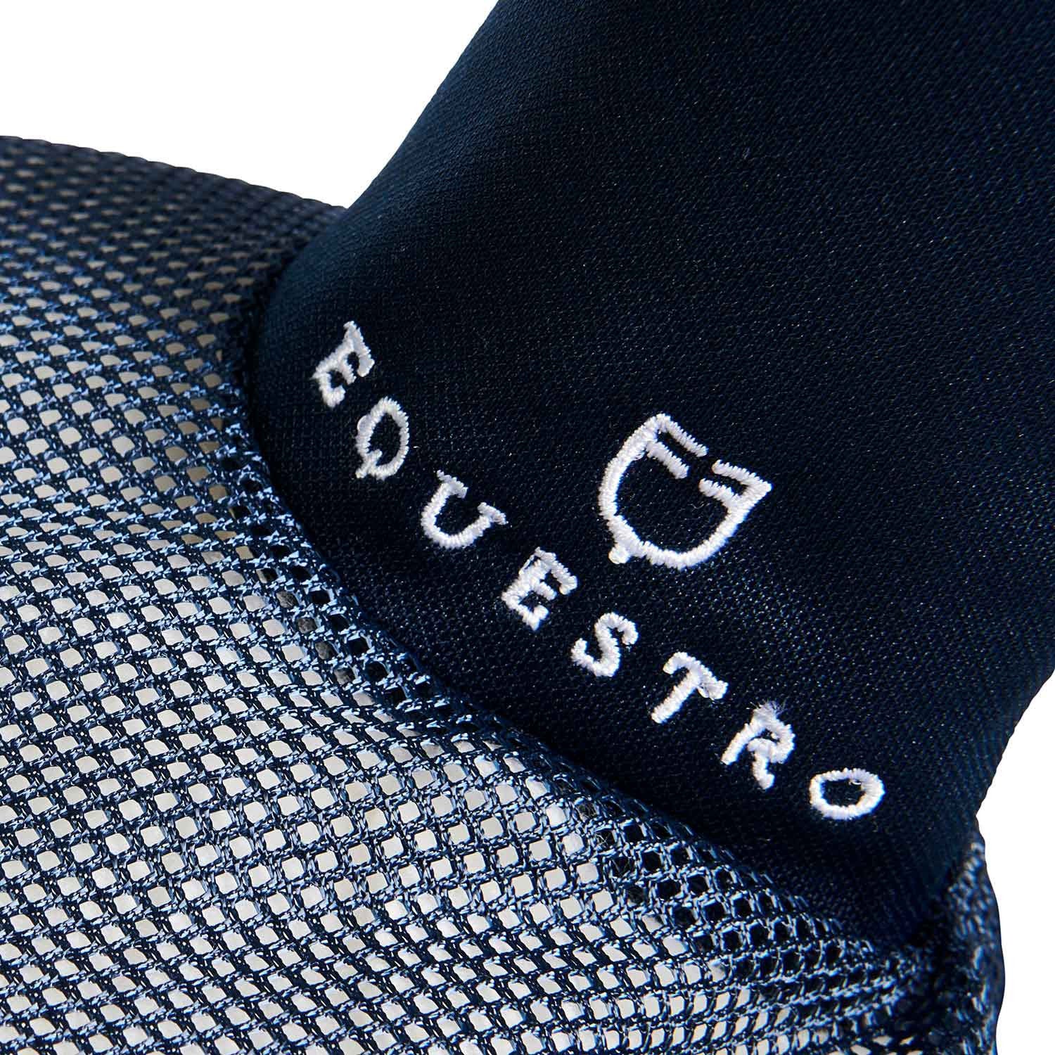 Gorro para caballo de algodón y tejido de malla perforada Equestro - Azul marino
