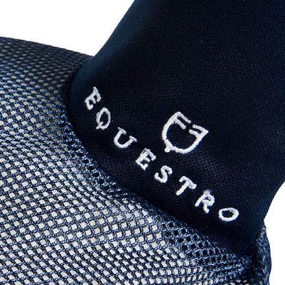 Gorro para caballo de algodón y tejido de malla perforada Equestro - Azul marino