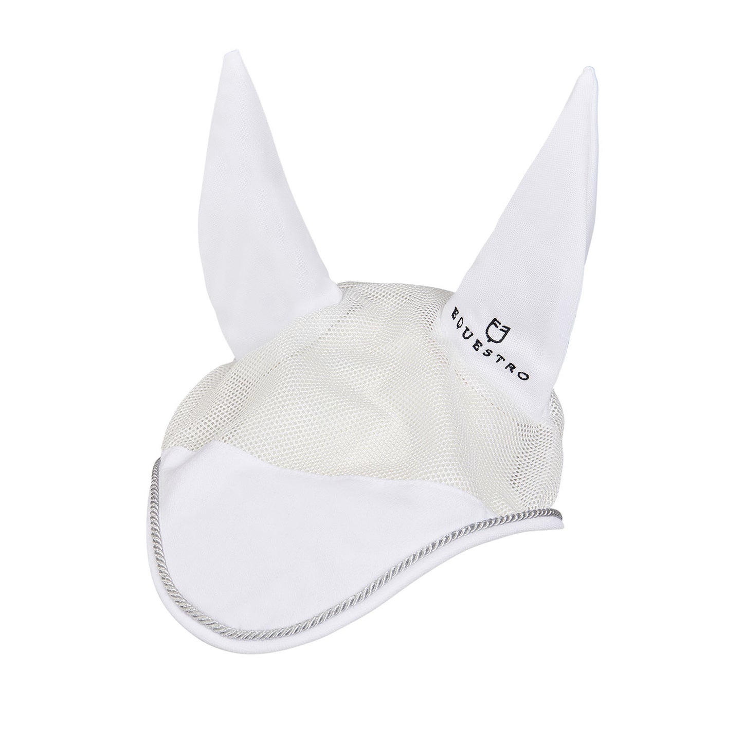 Gorro para caballo de algodón y tejido de malla perforada Equestro - Blanco
