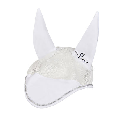 Gorro para caballo de algodón y tejido de malla perforada Equestro - Blanco