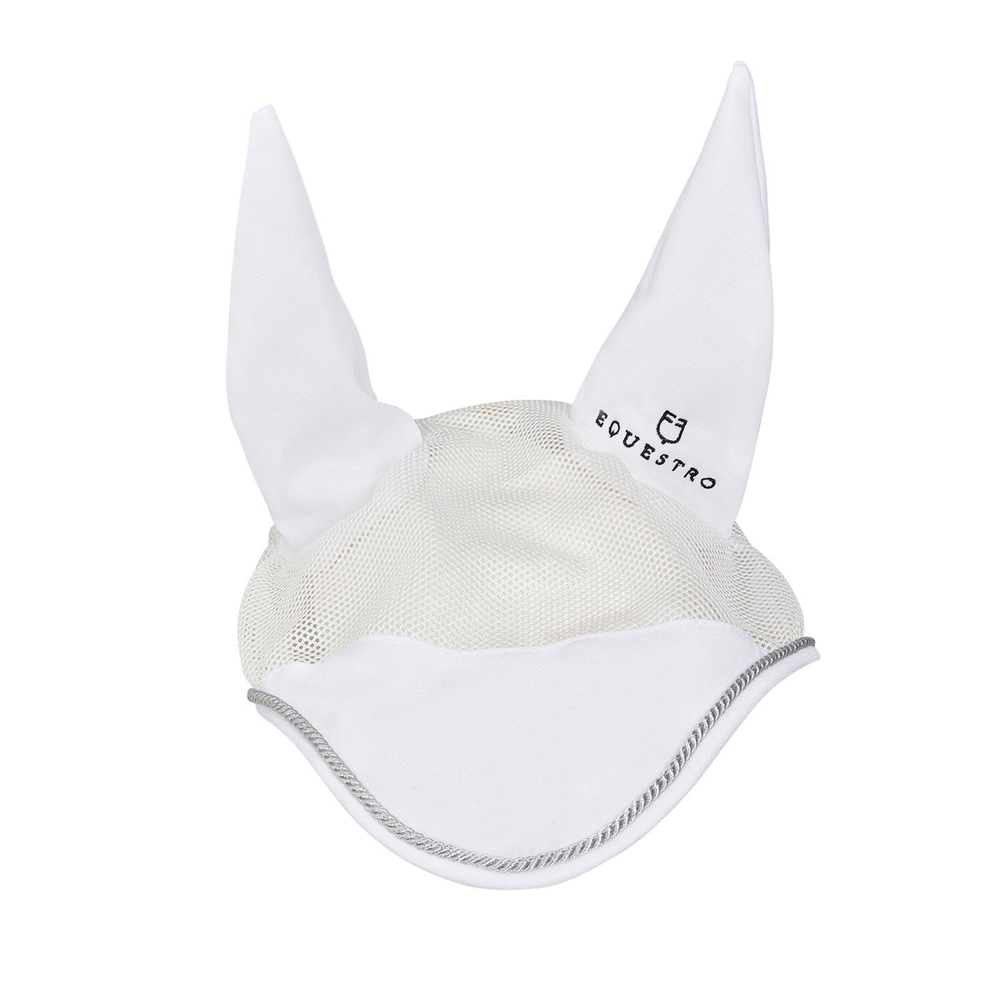 Gorro para caballo de algodón y tejido de malla perforada Equestro - Blanco