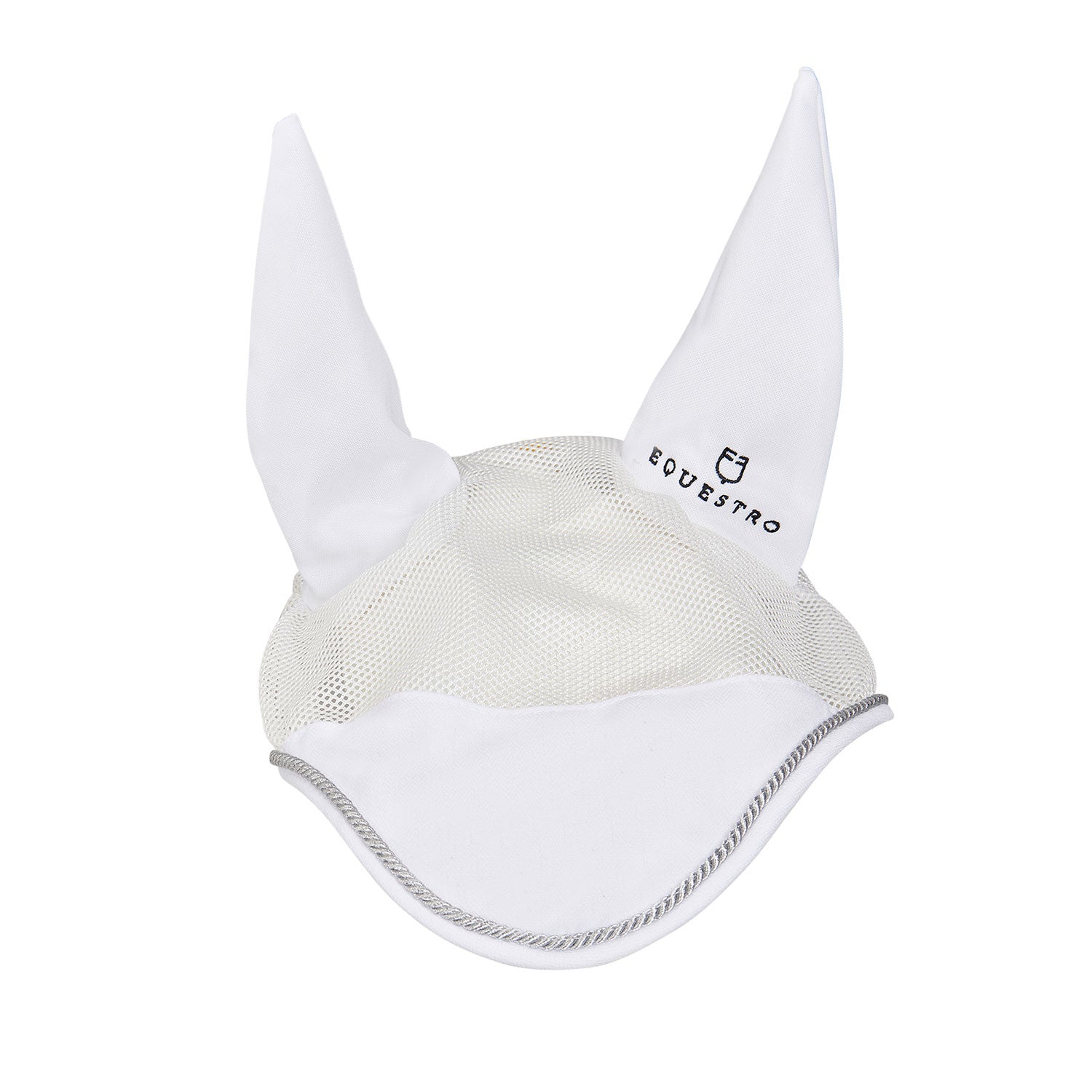 Gorro para caballo de algodón y tejido de malla perforada Equestro - Blanco