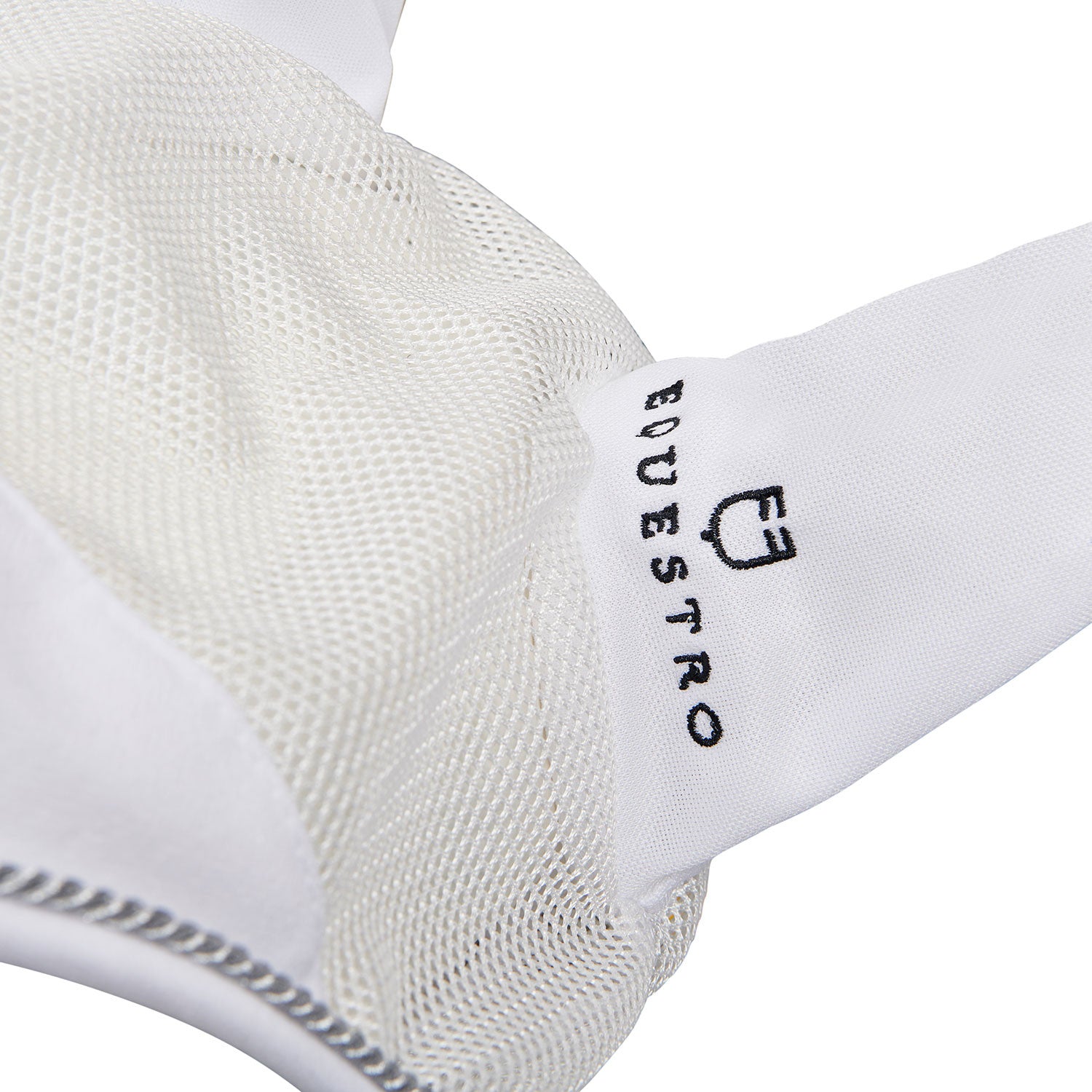 Gorro para caballo de algodón y tejido de malla perforada Equestro - Blanco
