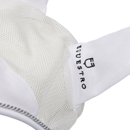 Gorro para caballo de algodón y tejido de malla perforada Equestro - Blanco