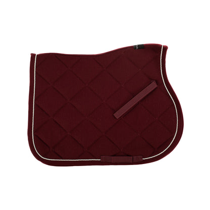 Sudadera de salto de algodón con pasamanería y logotipo Equestro - Burdeos