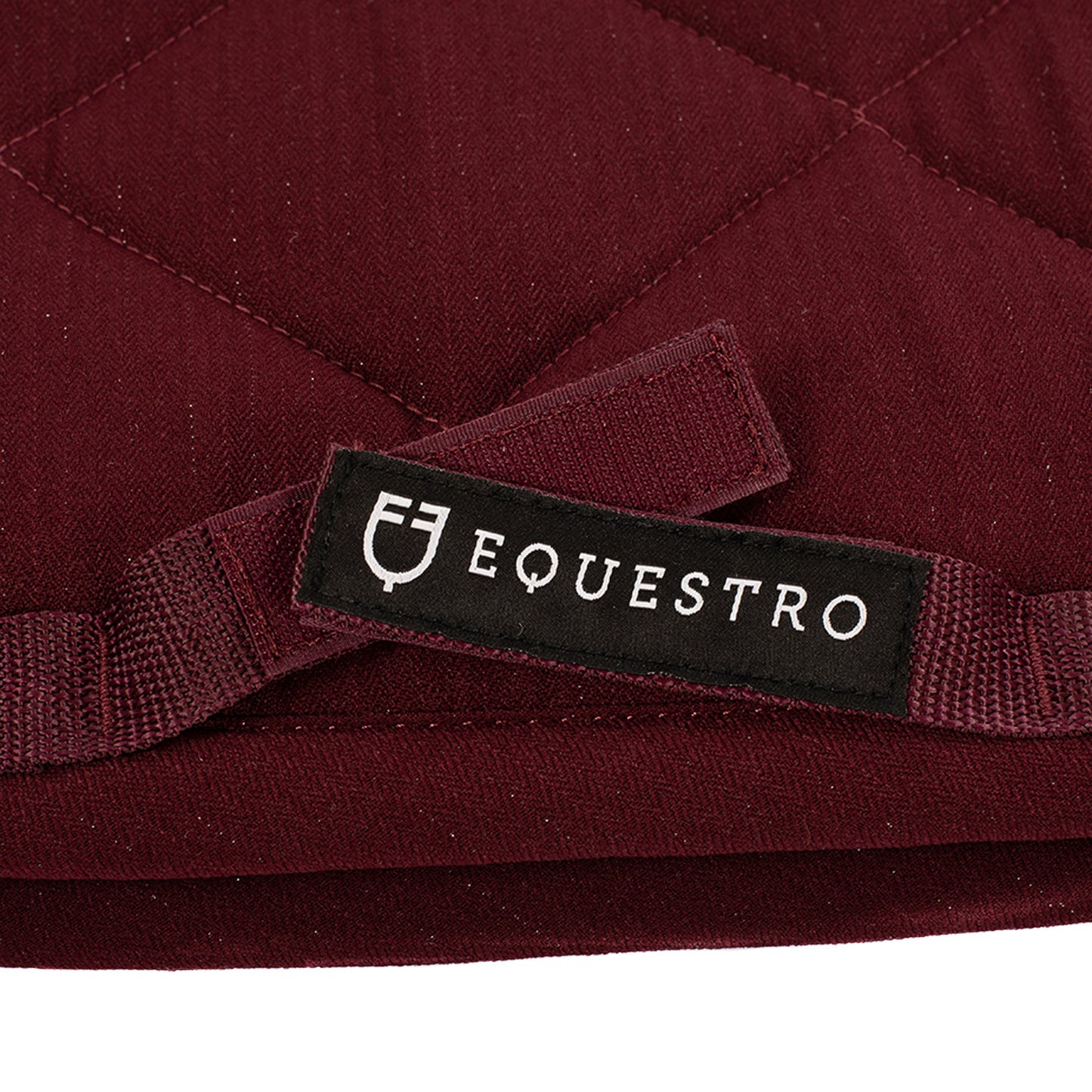 Sudadera de salto de algodón con pasamanería y logotipo Equestro - Burdeos