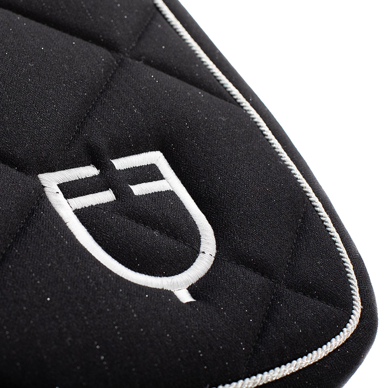 Sudadera de salto de algodón con pasamanería y logotipo Equestro - Negro