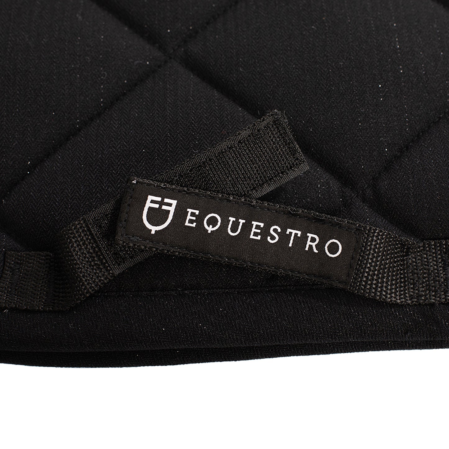 Sudadera de salto de algodón con pasamanería y logotipo Equestro - Negro