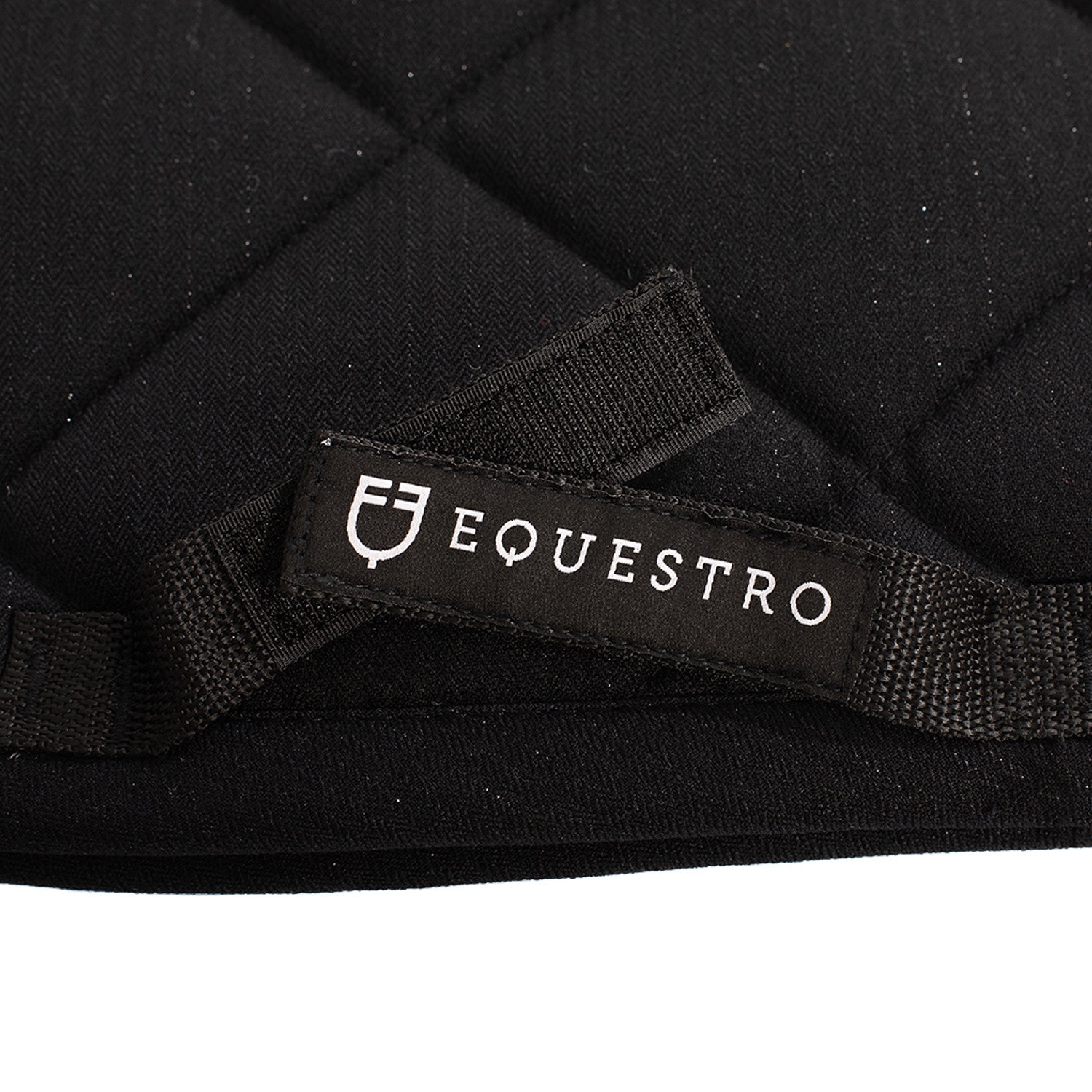 Sudadera de salto de algodón con pasamanería y logotipo Equestro - Negro