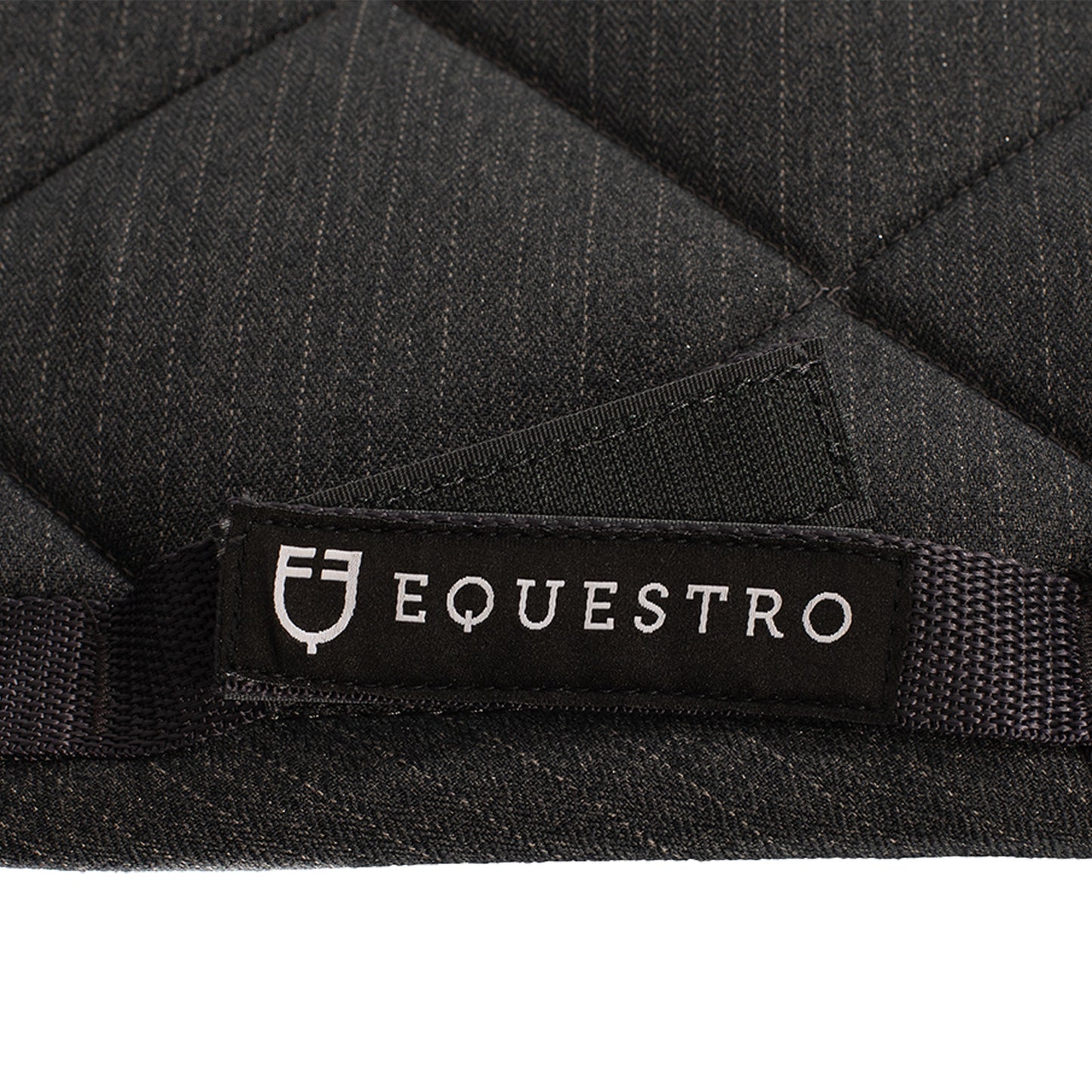 Sudadera de salto de algodón con pasamanería y logotipo Equestro - Gris