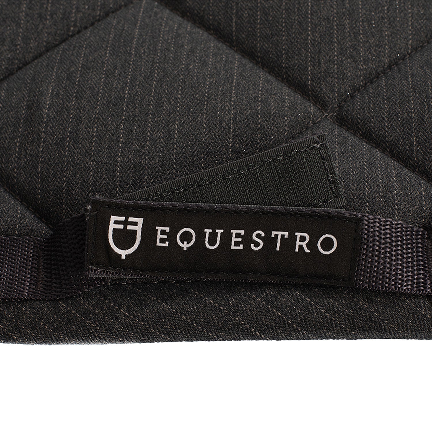 Sudadera de salto de algodón con pasamanería y logotipo Equestro - Gris