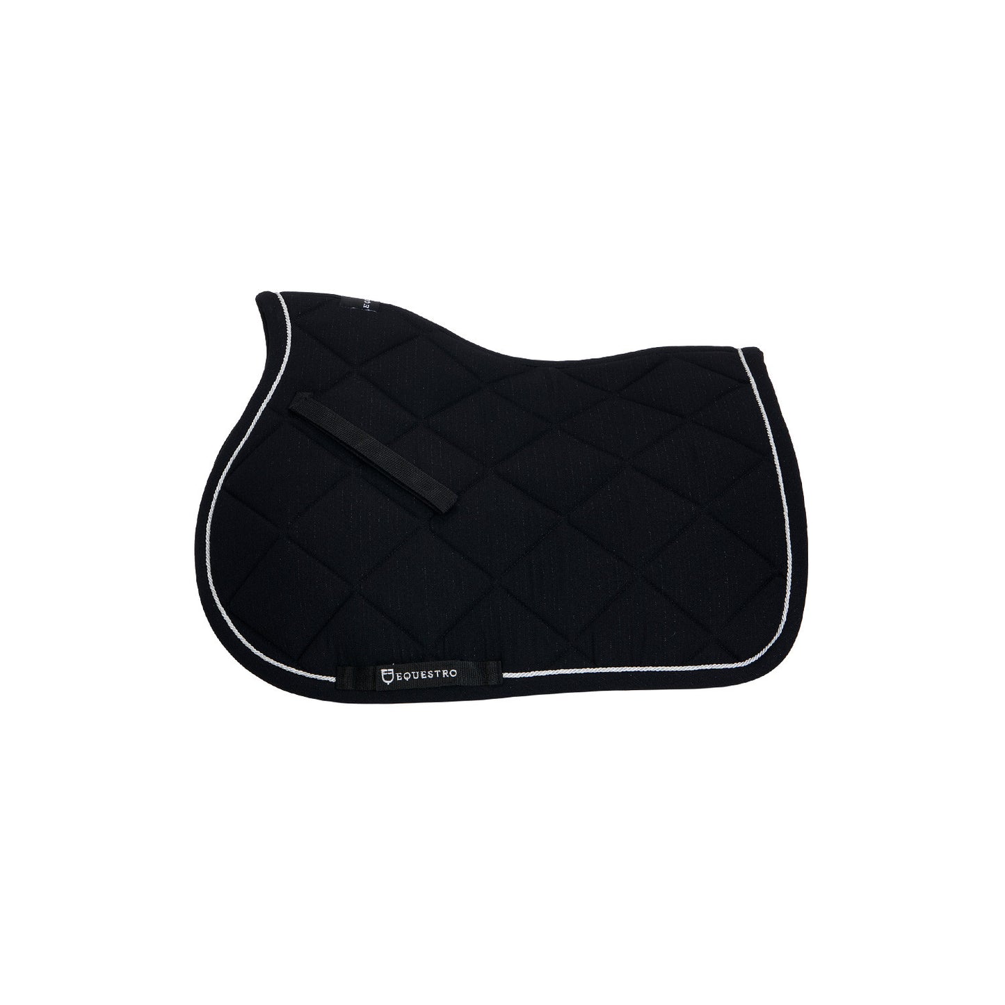 Sudadera de algodón para poni de salto con pasamanería Equestro - Negro
