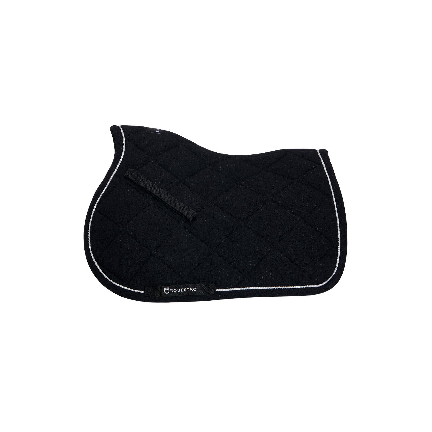 Sudadera de algodón para poni de salto con pasamanería Equestro - Negro