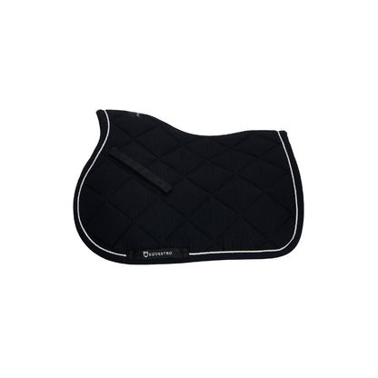 Sudadera de algodón para poni de salto con pasamanería Equestro - Negro
