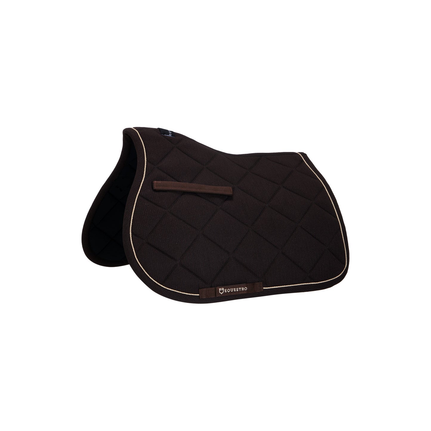Sudadera de algodón para poni de salto con pasamanería Equestro - Marrón