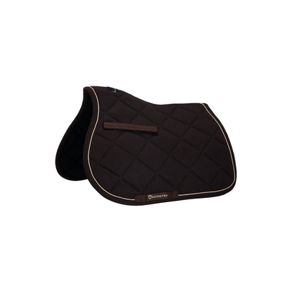 Sudadera de algodón para poni de salto con pasamanería Equestro - Marrón