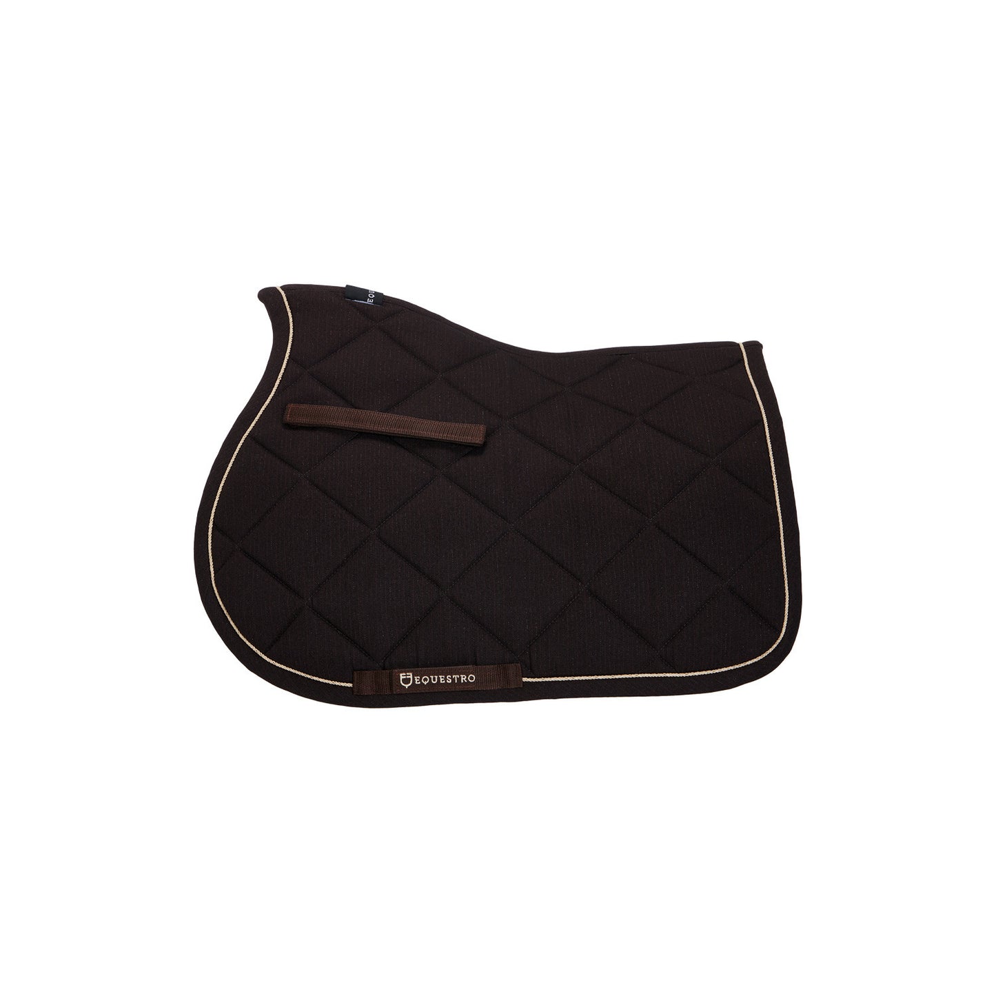 Sudadera de algodón para poni de salto con pasamanería Equestro - Marrón