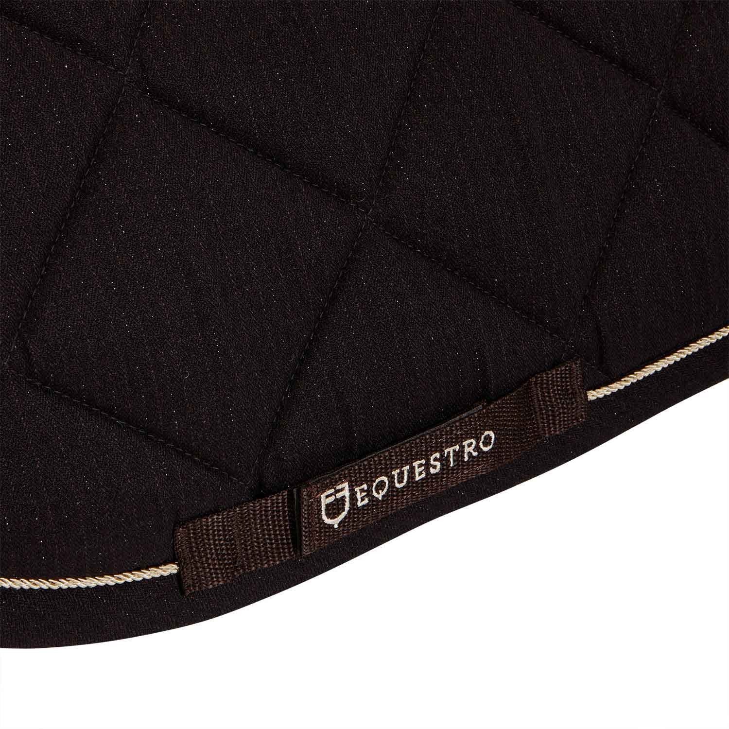 Sudadera de algodón para poni de salto con pasamanería Equestro - Marrón