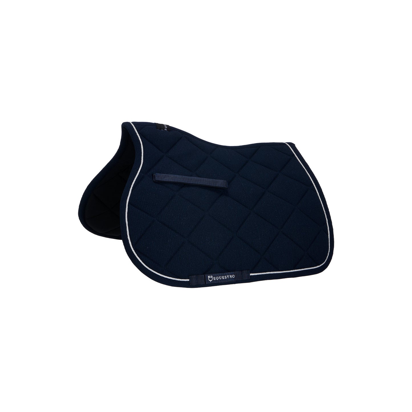 Sudadera de algodón para poni de salto con pasamanería Equestro - Azul marino