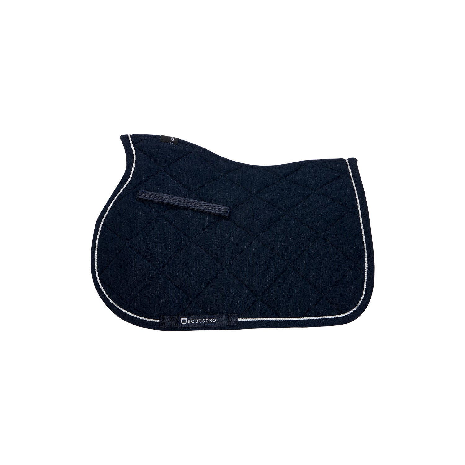 Sudadera de algodón para poni de salto con pasamanería Equestro - Azul marino