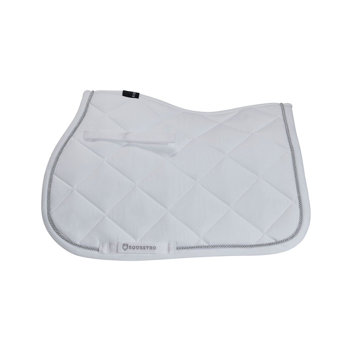 Sudadera de algodón para poni de salto con pasamanería Equestro - Blanco