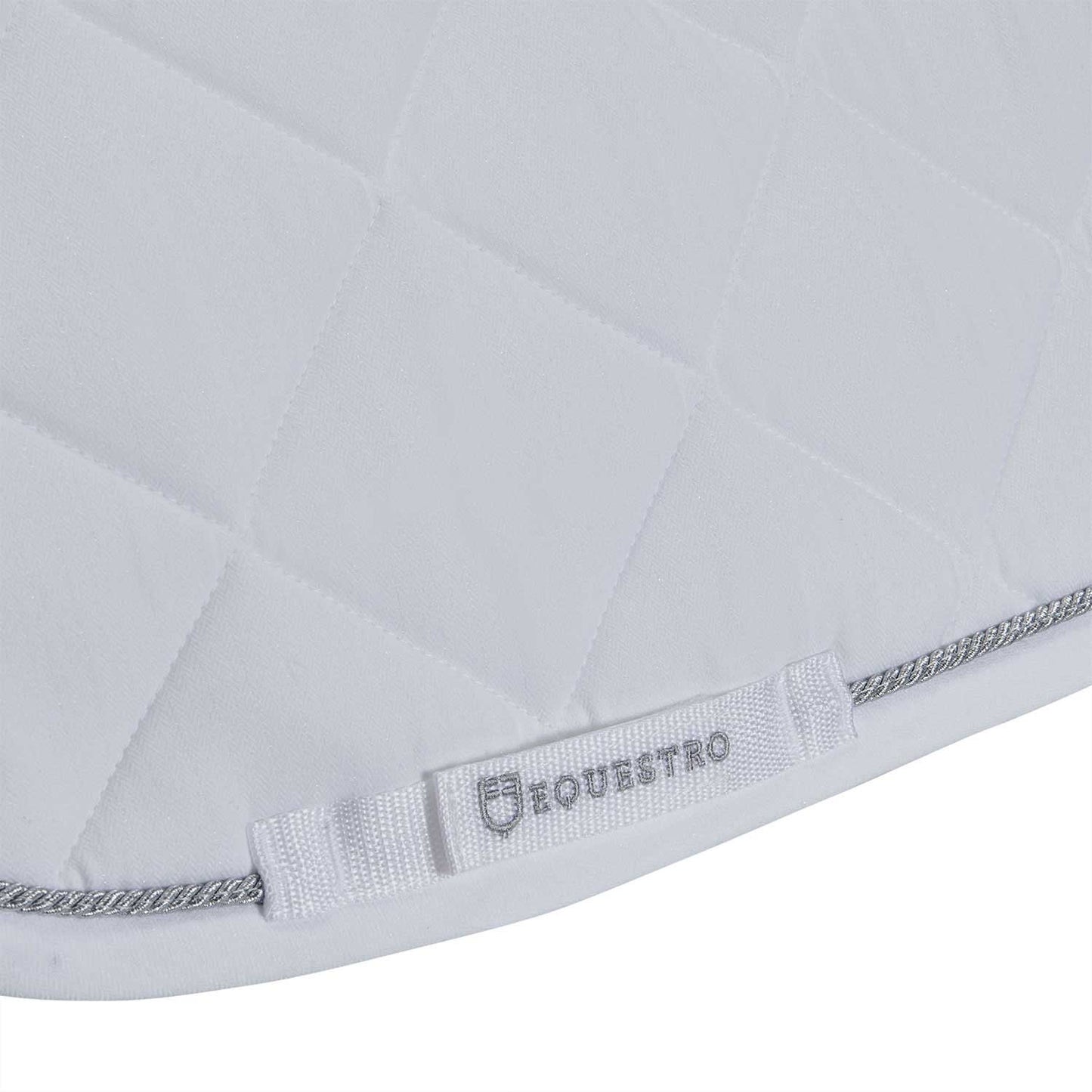 Sudadera de algodón para poni de salto con pasamanería Equestro - Blanco