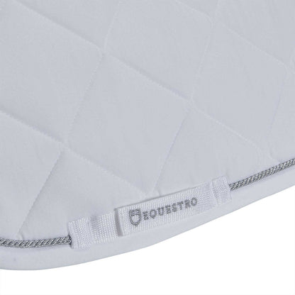 Sudadera de algodón para poni de salto con pasamanería Equestro - Blanco