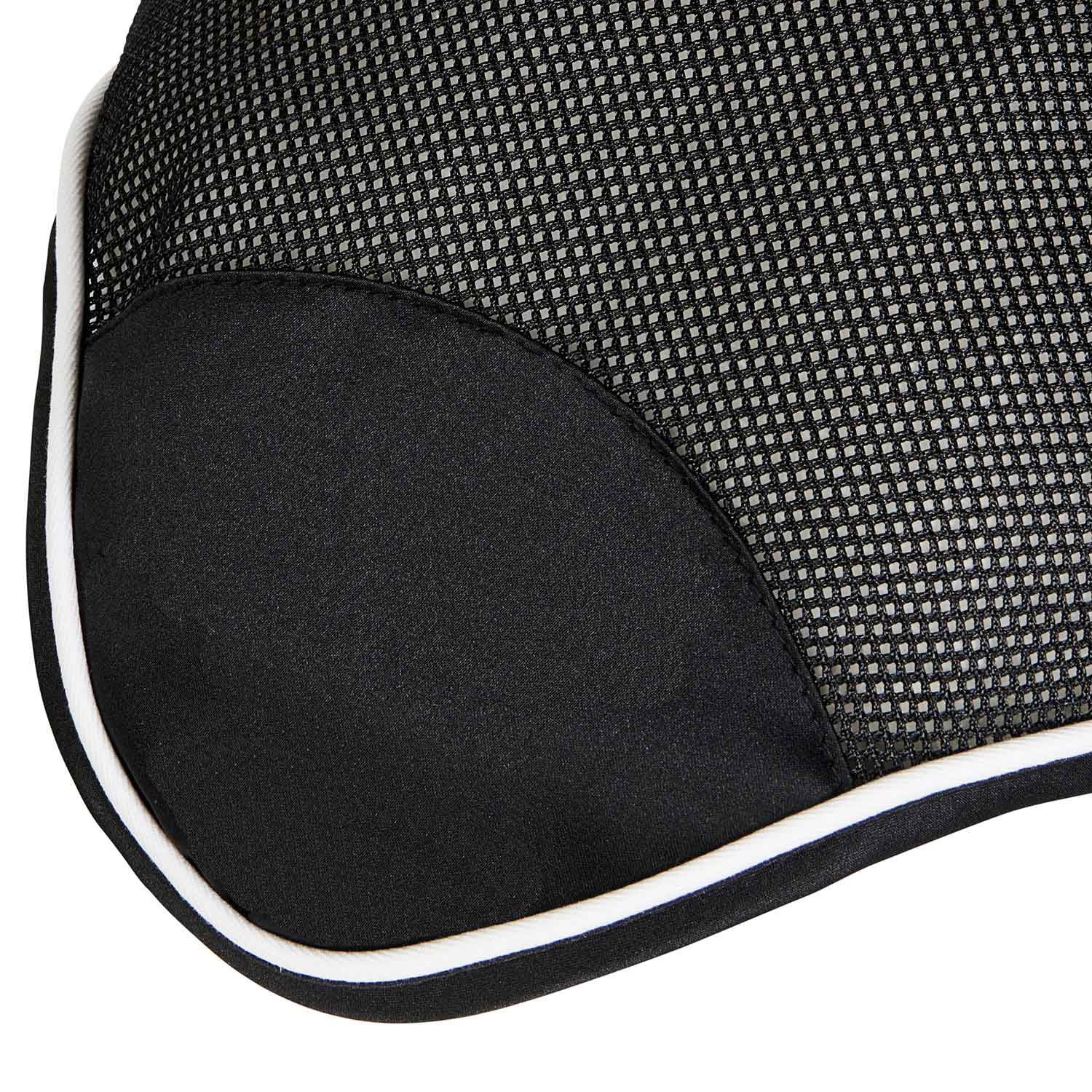 Cofia para caballo de algodón antibacteriano Equestro - Black/Black