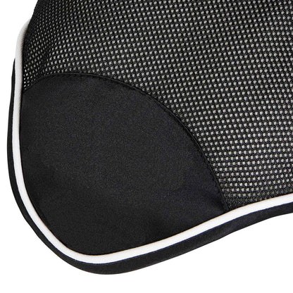 Cofia para caballo de algodón antibacteriano Equestro - Black/Black