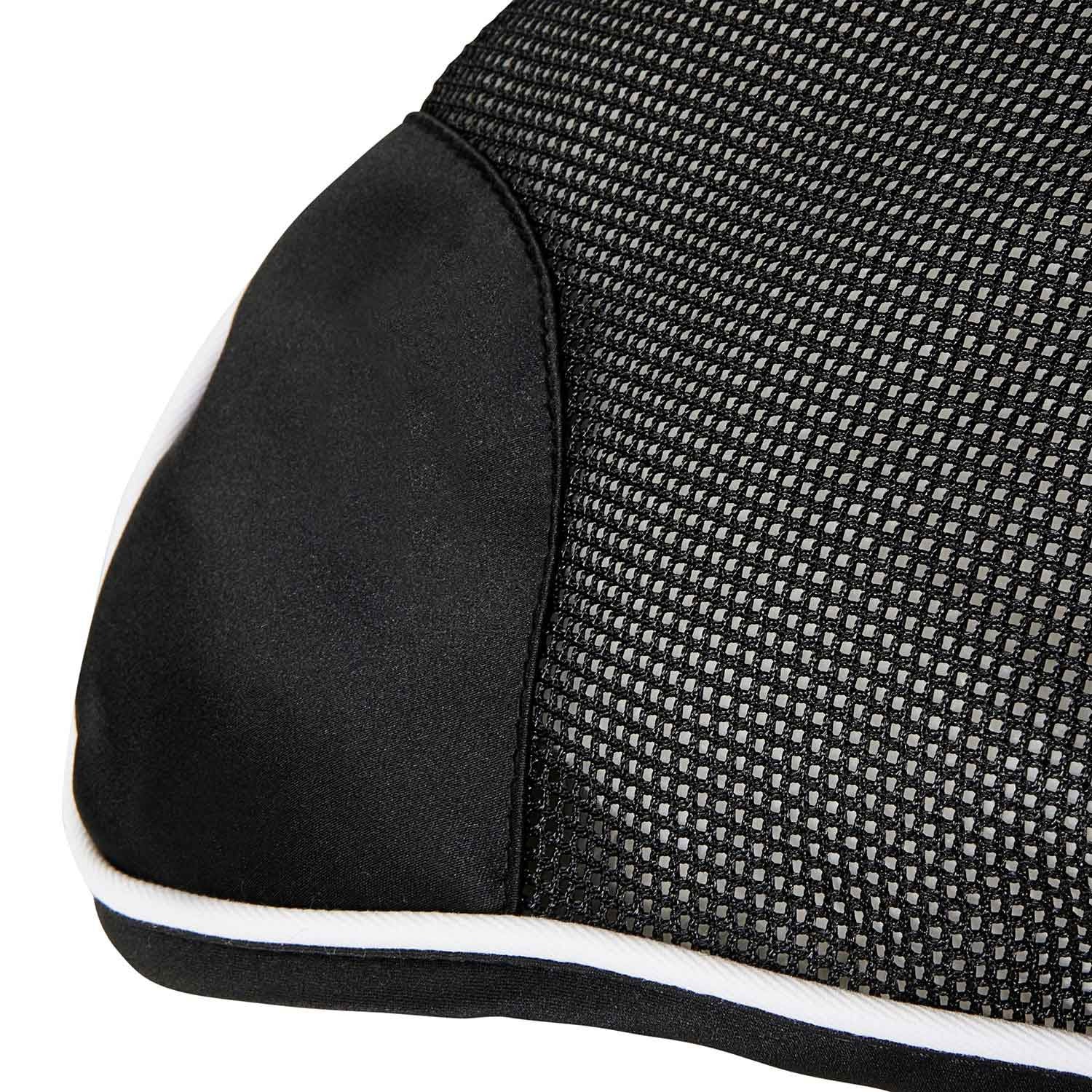 Cofia para caballo de algodón antibacteriano Equestro - Black/Black