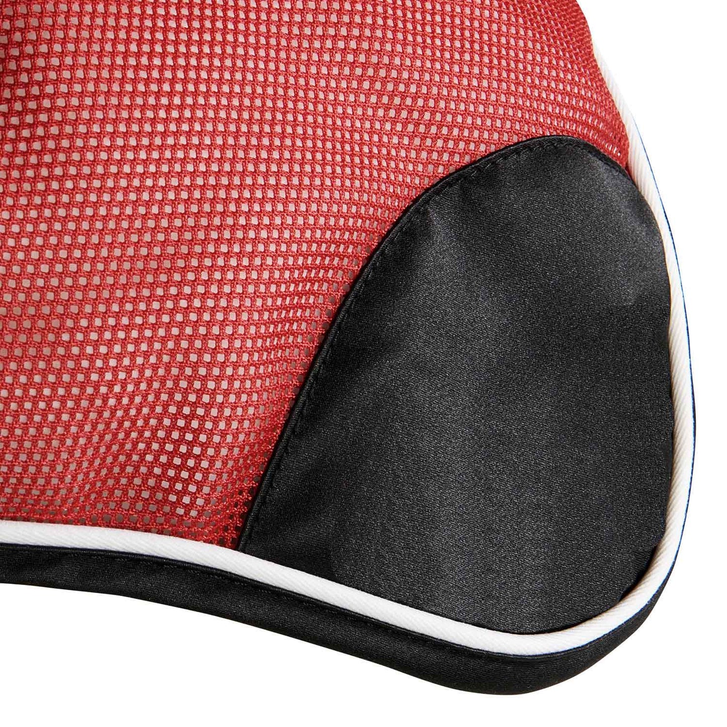 Cofia para caballo de algodón antibacteriano Equestro - Red/Black