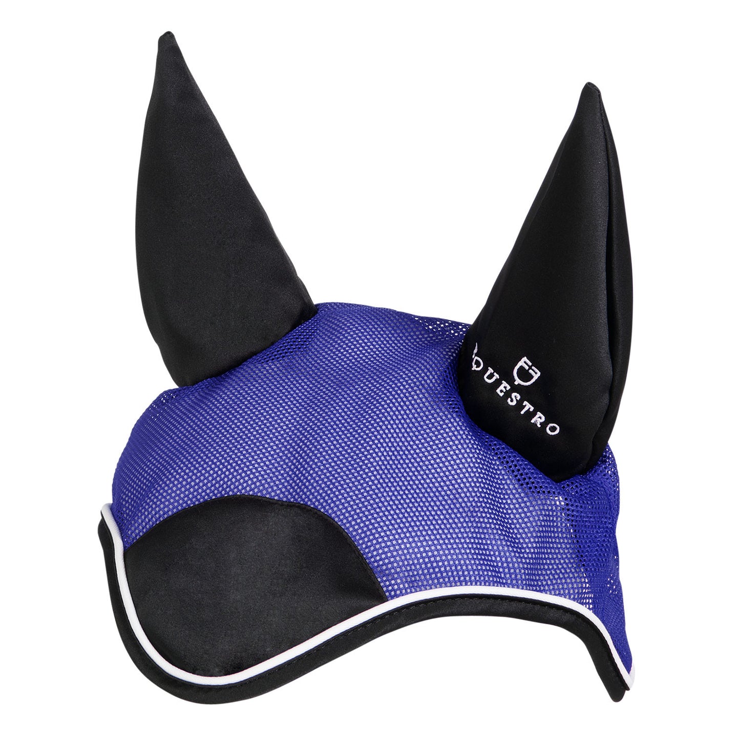 Cofia para caballo de algodón antibacteriano Equestro - Royal/Black