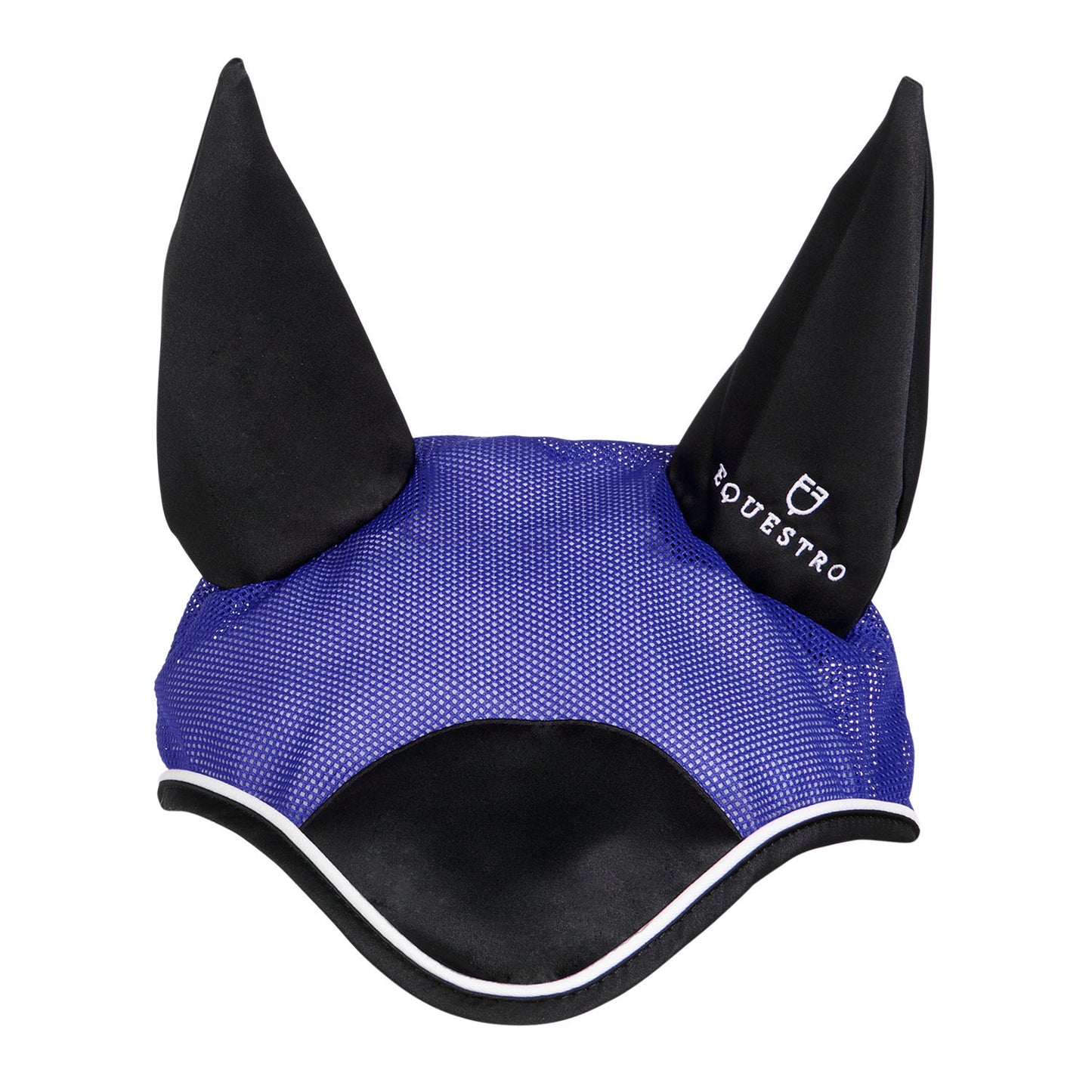 Cofia para caballo de algodón antibacteriano Equestro - Royal/Black