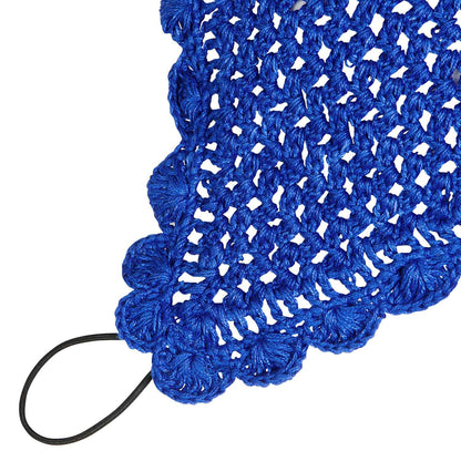 Capucha de caballo de malla con enganche elástico Equestro - Azul royal