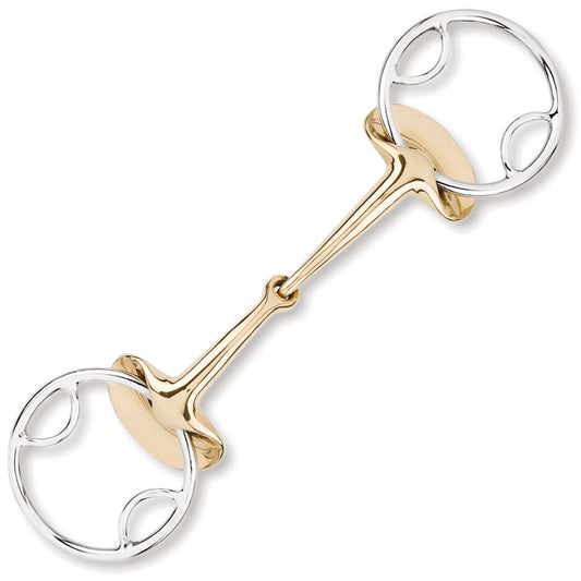 Embocaduras Filetes Stübben Golden Wings 4in1 Bit Single Jointed para equitación