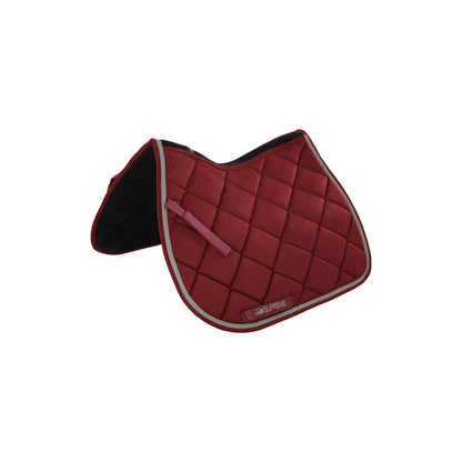 Mantilla de salto acolchada para pony Supreme - Burgundy/Light Grey